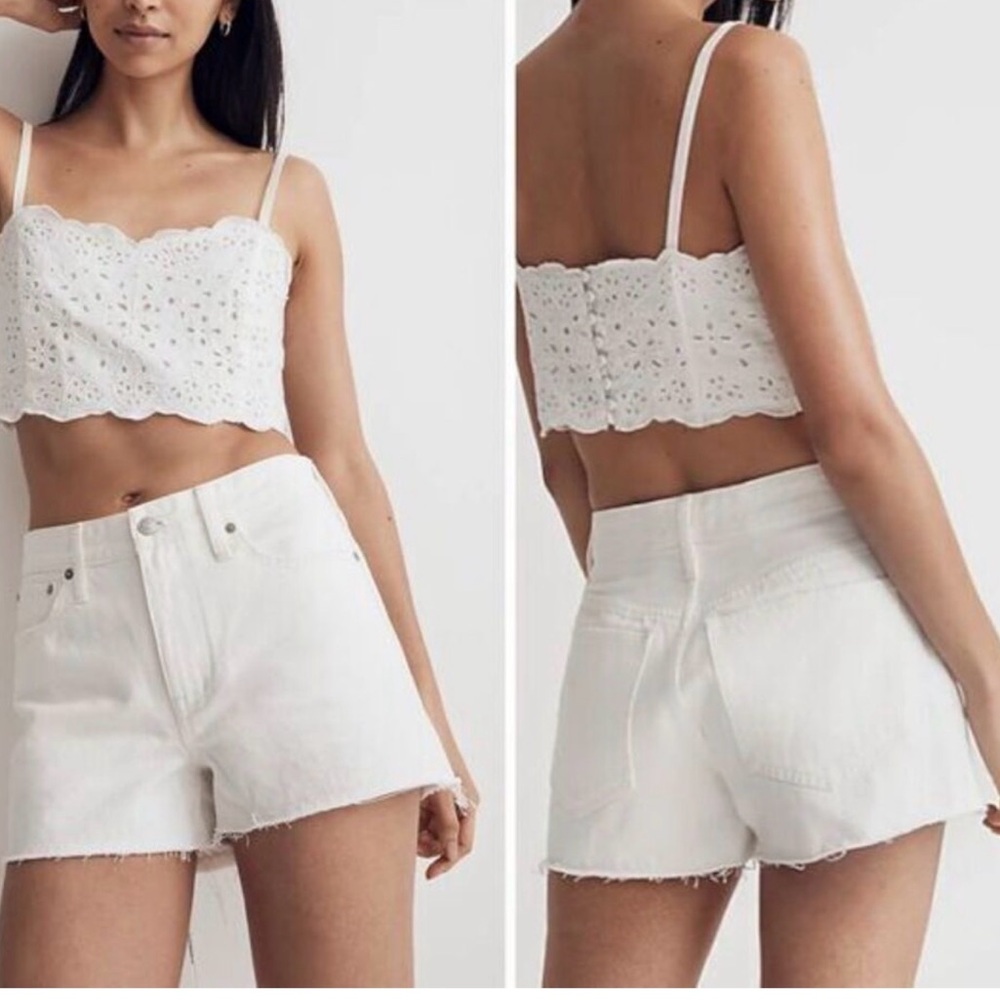 White Madewell Jean Shorts